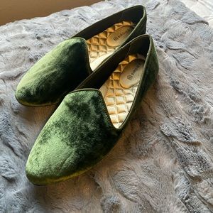 Women’s Birdies Green Velvet The Heron Loafer Flats